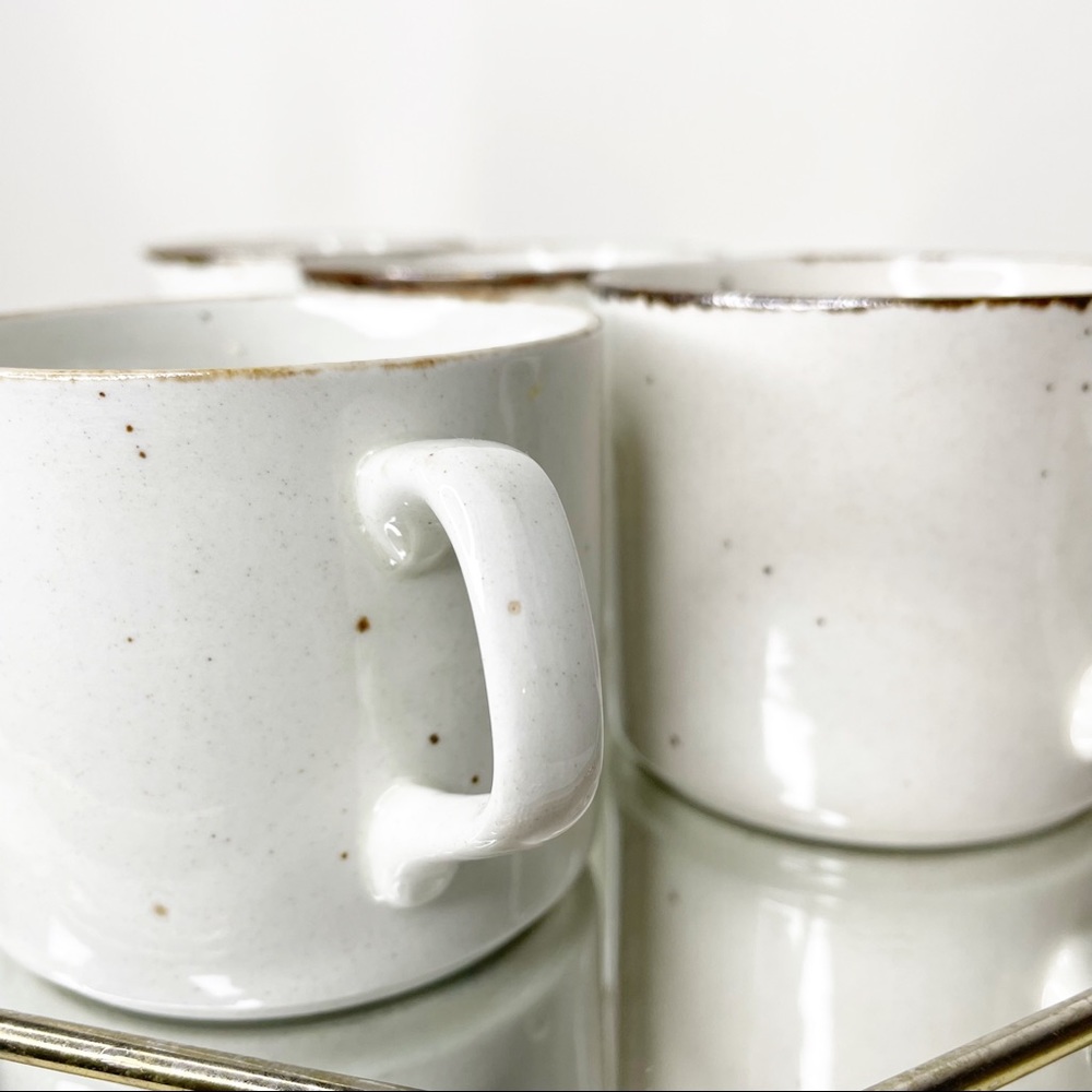 Set of 4 Brown Speckle Mini Mugs - Picture 12 of 16